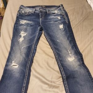Silver jeans